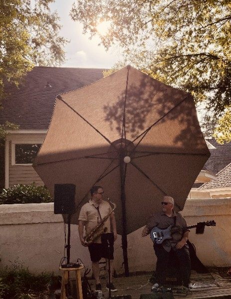 Denty Westlake performing outdoors at Roost on the Roast